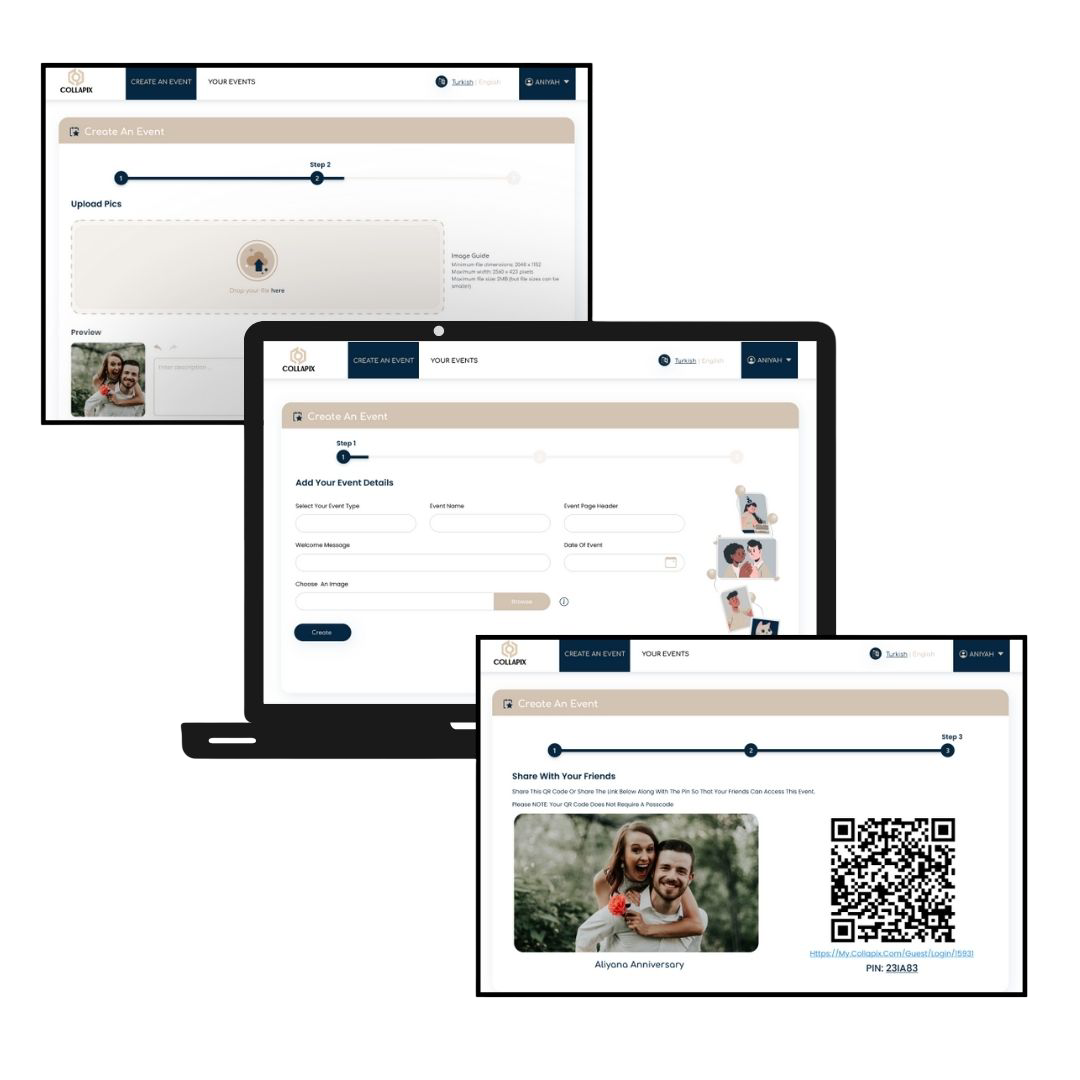 Make Every Event Memorable by Sharing Beautiful Photos platform screen 3